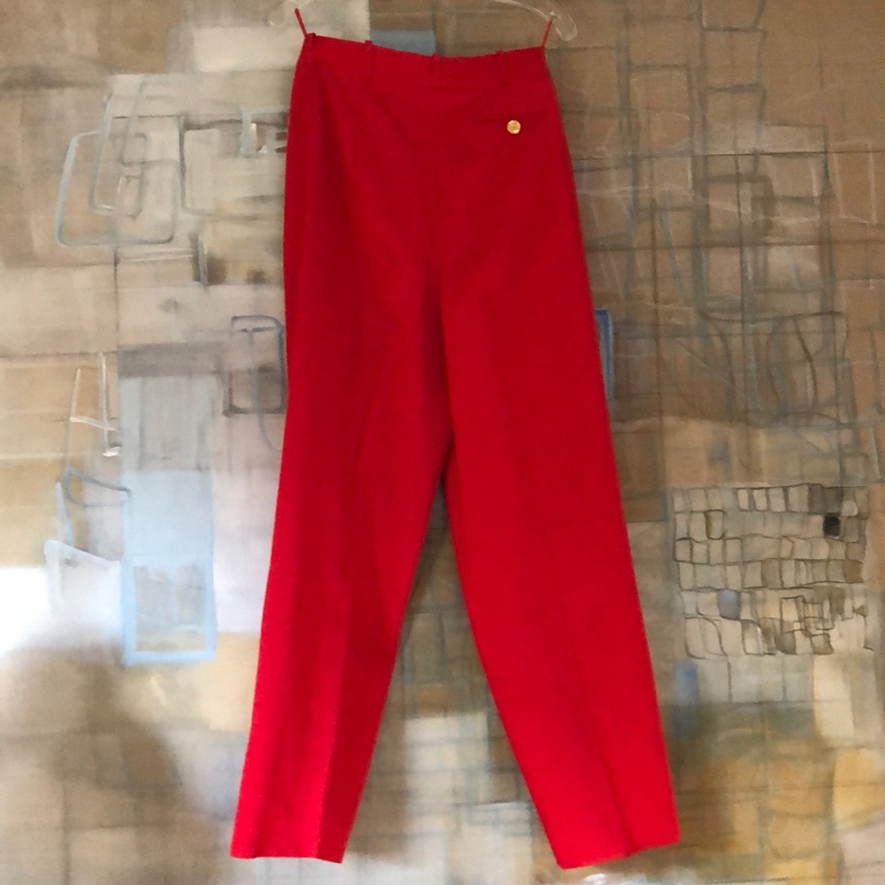 Chanel 100% Cotton Slacks & 100% Silk Lining - Picture 2 of 8